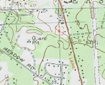 Topographical map from USGS - Sandy Meadows